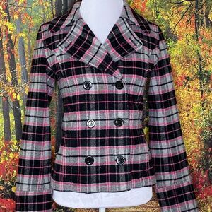 Victoria’s Secret PINK 1986 plaid jacket sz xs